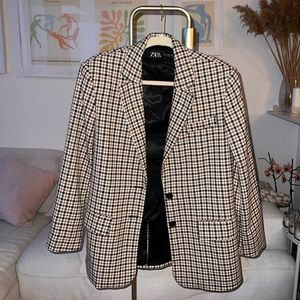 Check Suit Blazer - ZARA